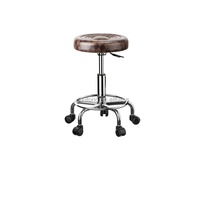 Chaise de laboratoire de style moderne siège en cuir pied en métal pour salle de laboratoire salle de laboratoire bureau d'ordinateur salle de classe d'école