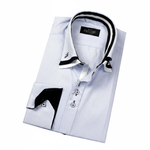 Camisa Blanca y Negra para Hombre - Product Image 2