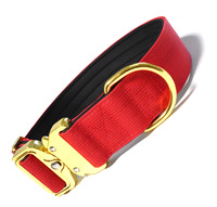 Collar Táctico de Nailon Personalizado de Alta Calidad para Perro, Acolchado, Resistente, Color Personalizado, Ajustable, Lavable a Máquina, Cierre Metálico de Liberación Rápida