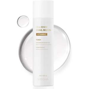 Tónico Missha Cell Renew con Mucina de Caracol y Vitamina C 100 ml para una Piel Firme y Radiante, Hidratación Intensa - Product Image 1