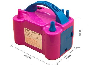 Pompa Balon Listrik OEM JY 2025 110V 600W Merah Portabel Dua Nozzle Inflator Blower untuk Dekorasi Pesta - Product Image 3