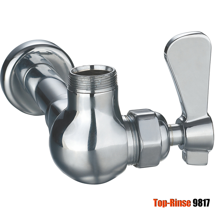 9817-P3 Wall-mounted Single Pantry  Single Lever Handle Gooseneck Swivel Faucets for Kitchen Basin Sink