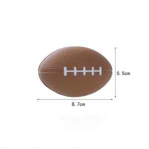 Ballon de rugby en mousse PU imprimé avec logo personnalisé, anti-stress, football américain, cadeaux promotionnels pour enfants - Product Image 2