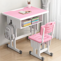 Mobilier Scolaire Moderne à Hauteur Réglable : Bureau et Chaise d'Étudiant en Métal pour Chambre, Salon ou Appartement