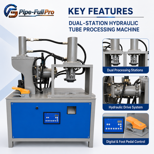 Máquina Hidráulica Multifunción para Perforar, Cortar y Ranurar Tubos Metálicos - Product Image 2