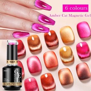 BORN PRETTY PRO 15ml Gel pour les yeux de chat ambré en gelée rose sans Hema Gel à paillettes pour l'<span class=keywords><strong>hiver</strong></span> Logo personnalisé brun pour les yeux de chat - Product Image 3