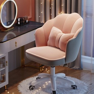 Cómoda <span class=keywords><strong>Silla</strong></span> de <span class=keywords><strong>escritorio</strong></span> con respaldo de elevación giratoria para dormitorio de niña, taburete de maquillaje de pétalos, taburete para cambiar zapatos, <span class=keywords><strong>silla</strong></span> de oficina - Product Image 1