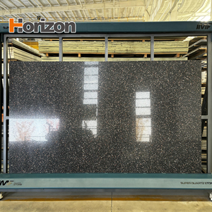 Prix de la pierre de quartz noire Horizon, comptoirs en pierre de quartz, <span class=keywords><strong>dalle</strong></span> géante en quartz - Product Image 1