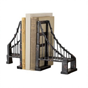 AMSON BRASS AB-10027 - Sujetalibros Negros Antideslizantes de Metal Industrial Hechos a Mano de Buena Calidad para Libros Pesados - Product Image 1