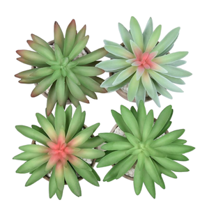 Piante Artificiali da Appendere per Esterni, Piante Artificiali di Alta Qualità per Giardino, Fioriere Rialzate 3D per Piante Succulente - Product Image 1