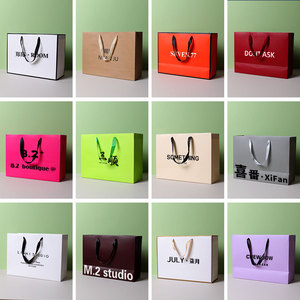 ถุงกระดาษของขวัญพิมพ์ลายตามสั่ง  แบบรีไซเคิลเคลือบลามิเนต  พร้อมโลโก้  สำหรับร้านค้าปลีก เครื่องสำอาง เบเกอรี่ และบรรจุภัณฑ์ - Product Image 5
