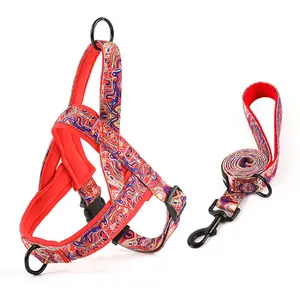 Pet Chest Strap Reflective Explosion-Proof Impact Vest Nylon Type Dog Leash Leather Dog Harness