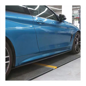 Faldones laterales de ABS negro brillante para 2012-2018 para BMW F32F33F36 M4 Series Sport Edition parachoques de 4 puertas con recortes de gancho de remolque - Product Image 2