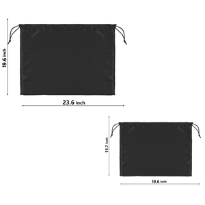 Pochette de voyage en satin noir avec cordon de serrage, logo personnalisé, housse anti-poussière, sac en soie, sacs anti-poussière pour sacs à main, portefeuilles, chaussures - Product Image 3