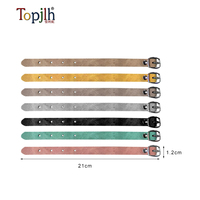 Étiquette de bagage en cuir PU vierge pour sublimation Topjlh, imprimable double face, 6 couleurs disponibles, impression personnalisée du logo et du nom, pour valise de voyage