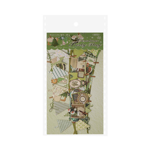 Confezione da 10 Adesivi Natalizi a Forma di Bandierine, Serie Joyful Bunting, Decorazioni Fai-da-Te per Scrapbooking - Product Image 6