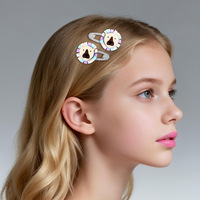 Vente en gros de pinces à cheveux de fête pour filles, faites à la main en acétate de léopard, accessoires de frange écologiques.