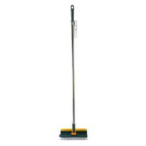 Spazzola Girevole Rimovibile per Pavimenti 2 in 1 con Manico Lungo, Spazzola per Doccia e Raschietto Rimovibile, Strumento per la Pulizia Domestica - Product Image 1