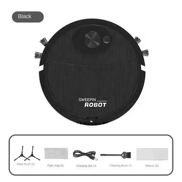 Hot Selling 3 in 1 USB Sweeping Robot Vacuum Cleaner Rechargeable Mopping Wireless Robotic Sweeper Portable Vacuum Cleaner Home
