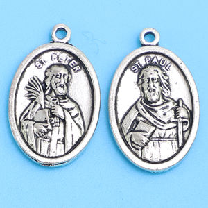 Médaille catholique de saint-<span class=keywords><strong>Paul</strong></span> et de saint-Peter de 1 pouce - Product Image 4