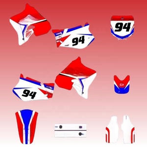 Autocollants de haute qualité TZ167 pour pièces de moteur, silencieux, film cristal pour moto, autocollants décoratifs pour moto <span class=keywords><strong>HONDA</strong></span> CR125 CR250 - Product Image 2