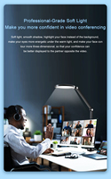 Lampe de bureau LED moderne pour salle de lecture, bras flexible, 10 niveaux de luminosité, contrôle tactile, variateur d'intensité, minuterie, lampe de table noire