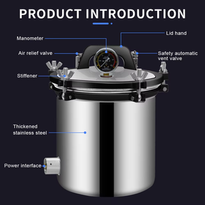 Sản Phẩm Mới Phòng Thí Nghiệm 18L 280A Thép Không Gỉ Y Tế Nồi Hấp Chống-Khô Đốt <span class=keywords><strong>18</strong></span> Lít Hơi Nước Tiệt Trùng - Product Image 5