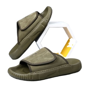 Sandales pour hommes en faux daim, respirantes, légères, avec semelle extérieure en EVA antidérapante et anti-odeur, à bout ouvert, pour l'été et l'extérieur - Product Image 1