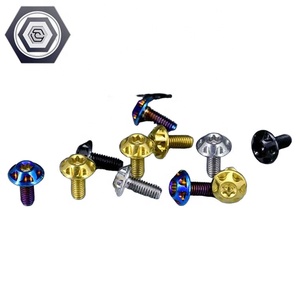 M4/M5 haute qualité GR5 TC4 alliage de titane fleur de prunier vis à tête papillon Torx rainure passivation finition équipement électrique - Product Image 4