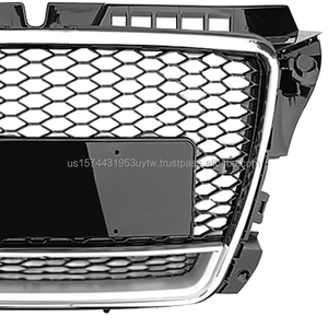 New High Quality PNB Brand ABS Aftermarket Bumper Grille Audi <b>A3</b> 8P.5 2008-2012 | RS3 Style Chrome Black Lower <b>Frame</b> | 3-Month - Product Image 2