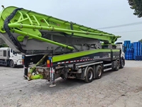 Camión Bomba de Concreto Usado Zoomlion de 59m, Año 2021, Chasis Scania, Bomba de Pluma Diésel de Segunda Mano de 59 Metros en Venta