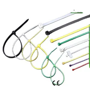 Zhe Jin Fabriek Nylon Zip Tie Wraps Maten Plastic Zelfsluitende Nylon Kabelbinders