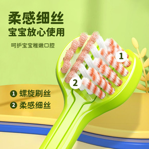 Cepillo de dientes de tres lados para niños Dr.Baek, cepillo de dientes manual con diseño de dibujos animados y cerdas suaves para niños de 3 a 12 años - Product Image 2