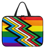 Sac pour ordinateur portable Deminonbinary Rainbow, étui fin pour ordinateur portable avec fermeture éclair, sac portable pour tablette, grande capacité