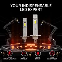 Ampoule de phare LED H1 H3 Mini 55W CSP pour voiture, phare sans ventilateur, lumière diode automatique, antibrouillard 12V 6000K Automobile