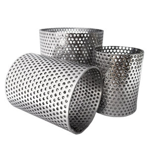 Özel 25mm mikro paslanmaz çelik tel örgü delikli tüp filtre kova davul cnc metal egzoz delikli boru silindirleri - Product Image 1
