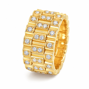 Anello Unisex con Gemma, Elegante Gioiello Minimalista alla Moda - Product Image 1