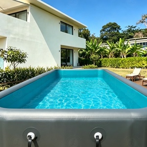 <span class=keywords><strong>Piscina</strong></span> Inflable Resistente de 6x3m, Tamaño Personalizado, <span class=keywords><strong>Piscina</strong></span> Familiar Grande con Bomba y Kit de Reparación - Product Image 4