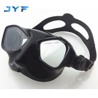 Masque de plongée sous-marine JYF Brand Fashion avec champ de vision haute définition et verres en verre trempé