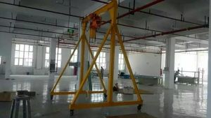 Grúa Móvil Industrial con Ruedas Giratorias, Sin Rieles, Altura Ajustable, Fácil de Mover, Grúa de Marco Portátil, Directo de Fábrica - Product Image 6