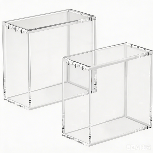 ETB Rectangle Acrylic Case for Elite Trainer Box 8mm Thick Magnetic Lid 6 Magnets UV Protection Easy Top Loading Display Case