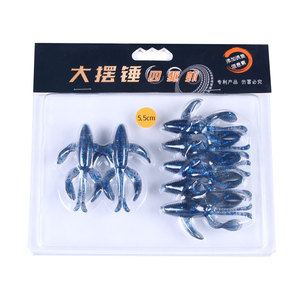 7 pièces/sac flottant balançoire crevettes Ned goutte tir écrevisse doux pêche nager appât plusieurs couleurs ensemble leurre pour basse - Product Image 4