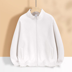 Sudadera Unisex con Cierre y Cuello Alto, Forrada de Felpa de Algodón, Ropa de Trabajo, Ropa de Abrigo para Otoño e Invierno - Product Image 4