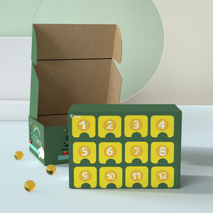 Caja de botella de vino de cerveza razonable de fábrica Caja de calendario de Adviento para vino de Navidad Caja de embalaje de calendario de Adviento - Product Image 2