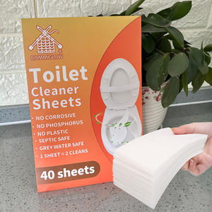 Bandes et feuilles <span class=keywords><strong>de</strong></span> nettoyage en profondeur pour cuvette <span class=keywords><strong>de</strong></span> toilettes, jetables, biodégradables, écologiques, personnalisées, élimination des taches, utilisation portable dans la salle <span class=keywords><strong>de</strong></span> bain - Product Image 1