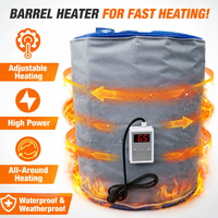 Hochtemperatur-Heizmantel für Ölfässer, 200L, 110V, CE-zertifiziert, umweltfreundlich, silbergrau, Frostschutz für Haus und Bar