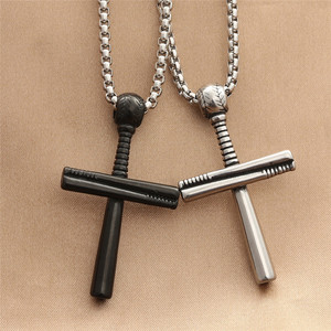 Stainless Steel <b>Cross</b> Pendant Necklace Men's Geometric Punk Style Jewelry 280464 - Product Image 1