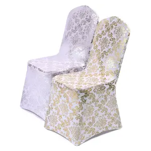 Housse de chaise colorée en spandex personnalisé pour banquet, salle à manger, événement, mariage
