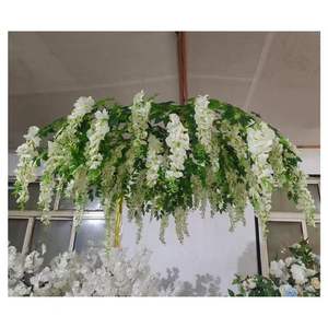 Décoration de <span class=keywords><strong>salle</strong></span> de EG-WD73 intérieur plafond en soie artificielle suspendu décoration de fleurs de glycine violette pour <span class=keywords><strong>salle</strong></span> de mariage - Product Image 5
