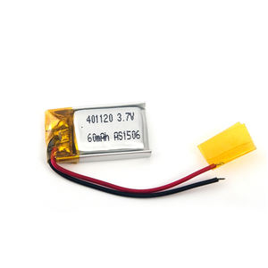 Rechargeable lipo battery 401120-<span class=keywords><strong>3</strong></span>,7 V 60mAh polymer lithium akku with UL1642 - Product Image 5